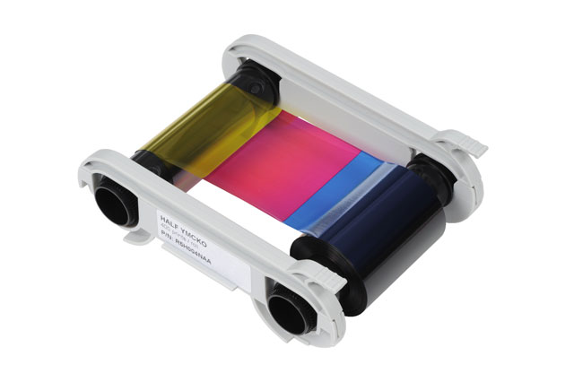 Evolis Color Ribbon, Half Panel YMCKO