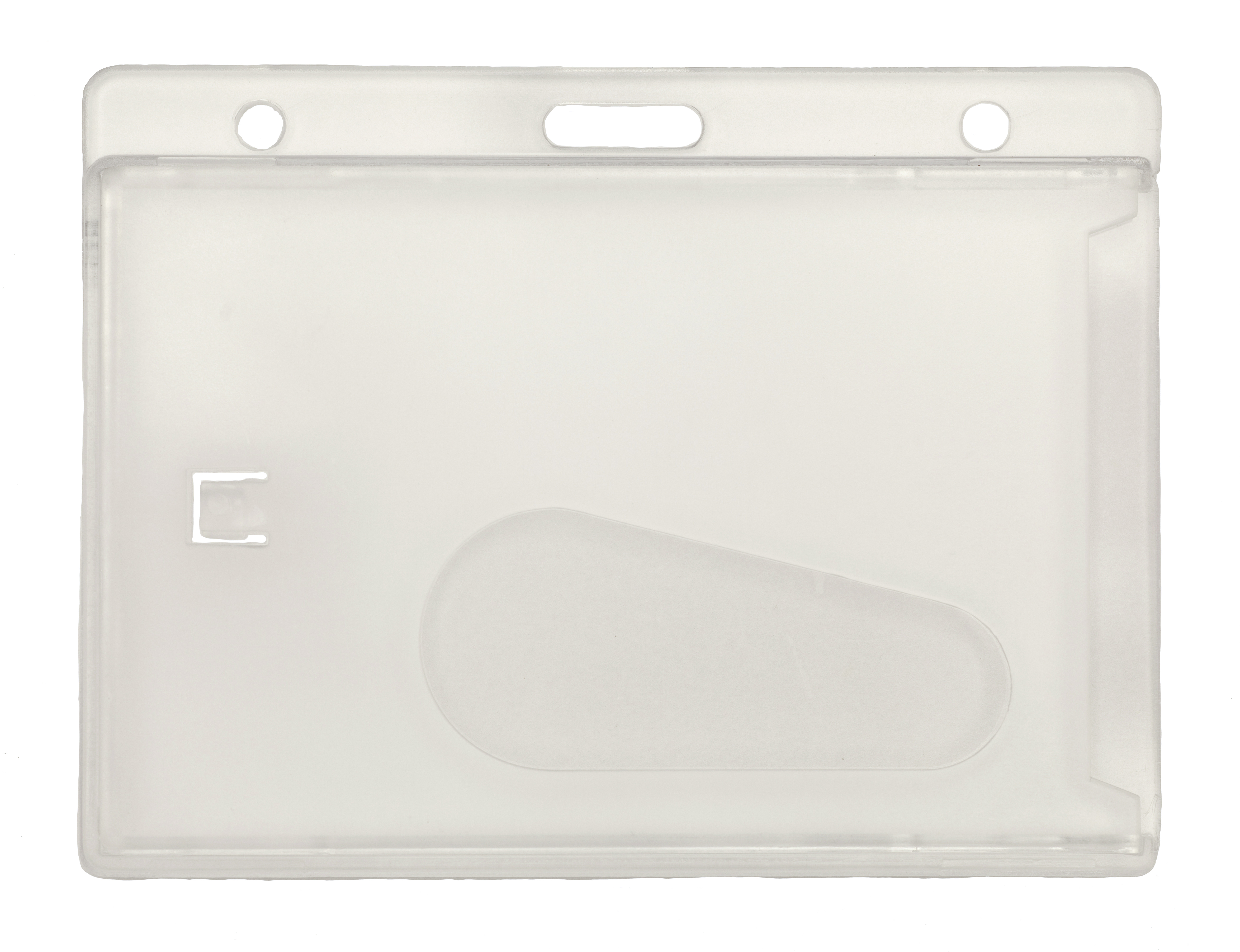 Badgehouder horizontaal met duimsleuf