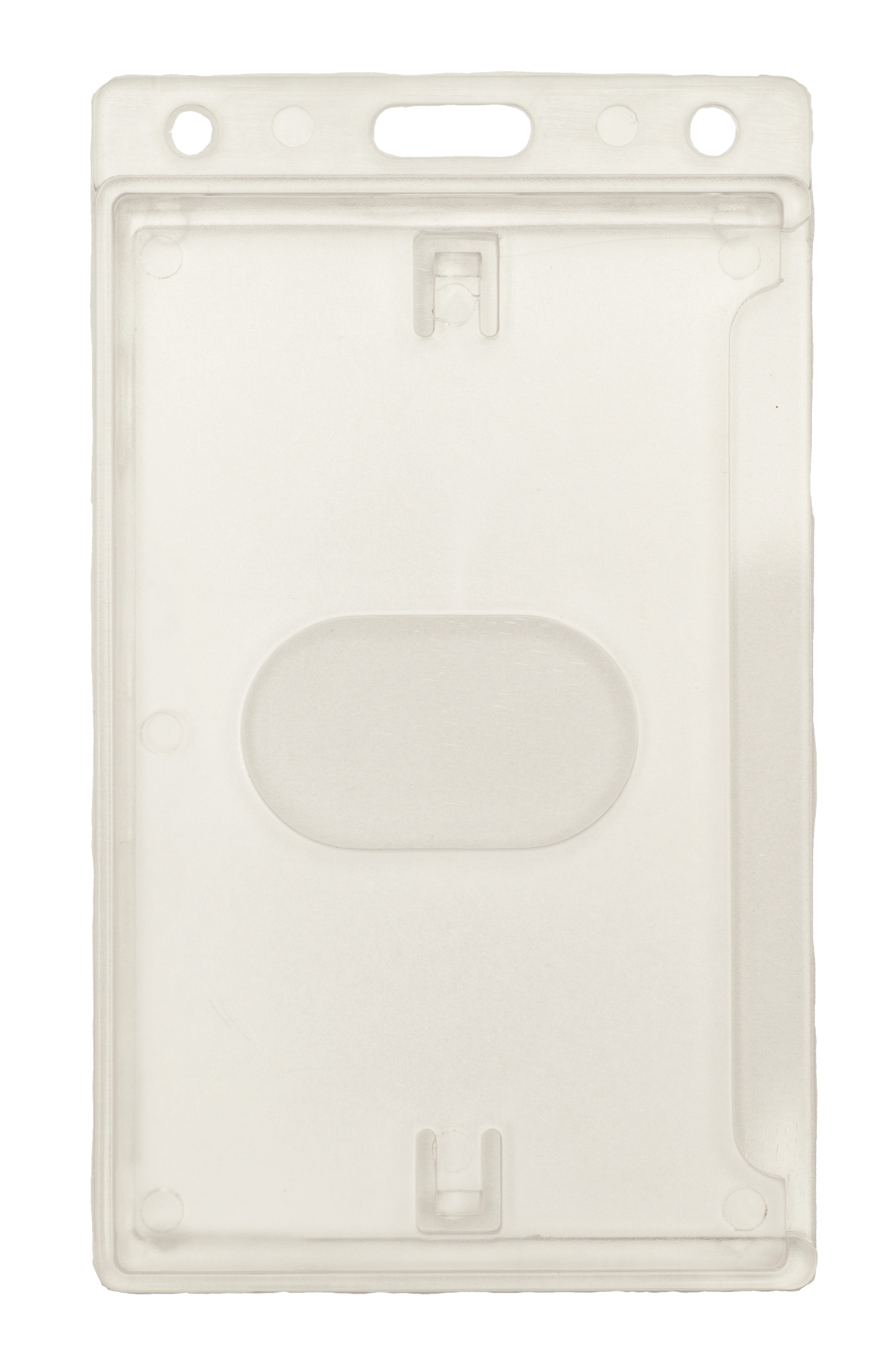 Badgehouder verticaal met duimsleuf