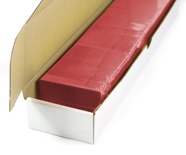 Blanco plastickaarten (rood)