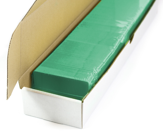 Blanco plastickaarten (groen)