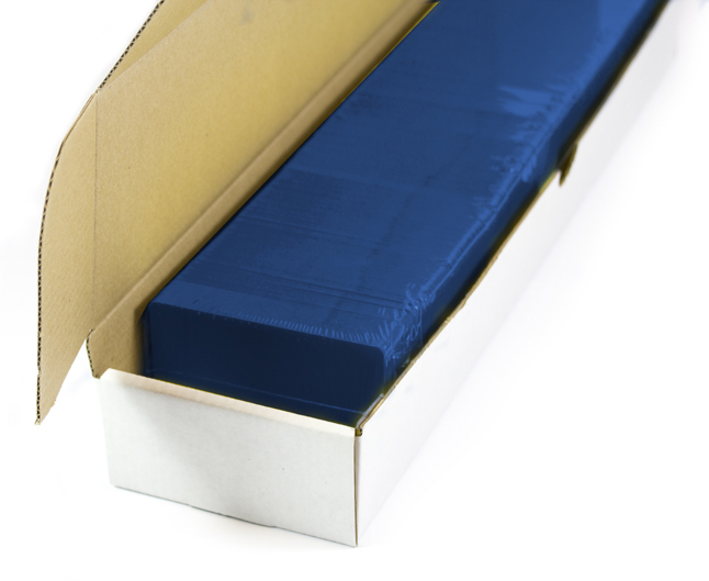 Blanco plastickaarten (donker blauw)