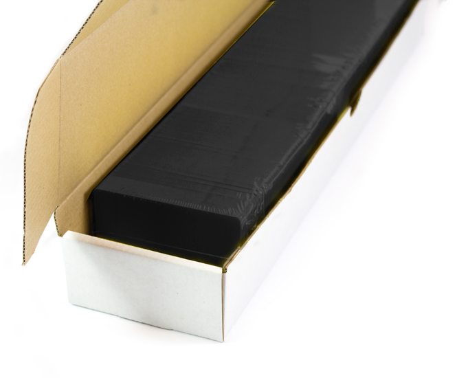 Blanco plastickaarten (zwart)