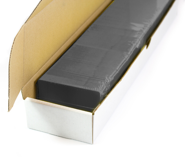 Blanco plastickaarten (mat zwart)