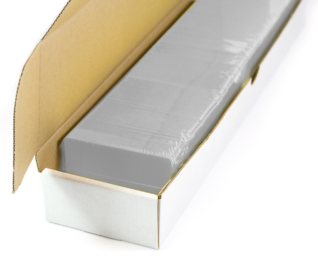 Blanco plastickaarten (zilver metallic)