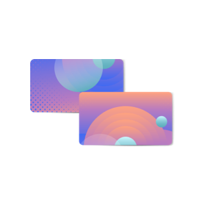 Voorbedrukte kaarten